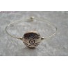 Bracelet métal argenté