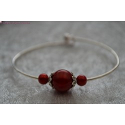 Bracelet perle rouge