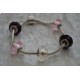 Bracelet style PANDORA rose et prune