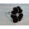 Bracelet fleur noire