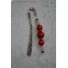 Marque Page perles magiques rouges
