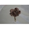 Bague fleur taupe